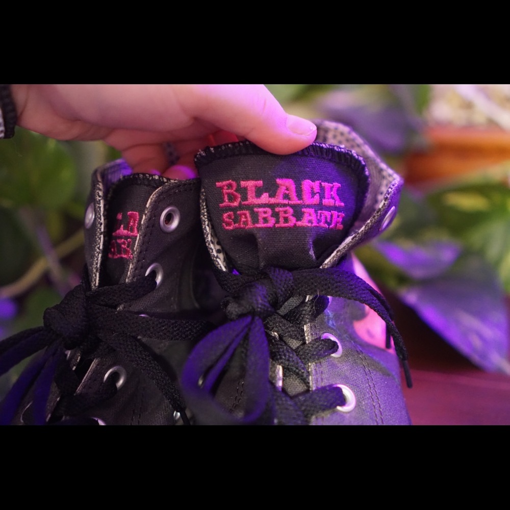 Black Sabbath converse high tops